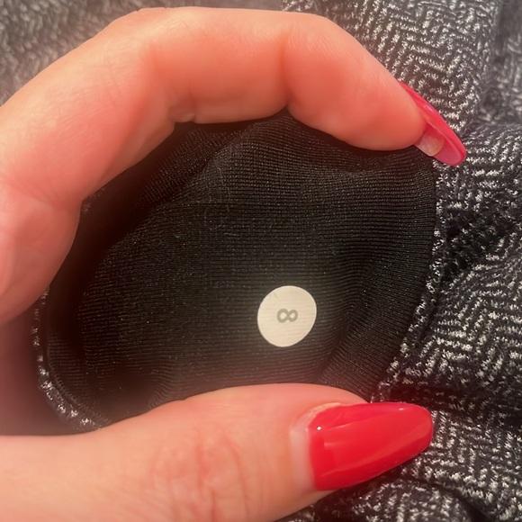 Leggings Lululemon Wunder Under Pant Heathered Herringbone Heathered Black 8 - Picture 10 of 14